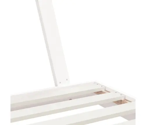 Bērnu Gultas Rāmis, Balts, 90X190 Cm, Priedes Masīvkoks Vidaxl