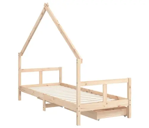 Lastevoodi Raam Sahtlitega, 80 X 200 cm Männipuit