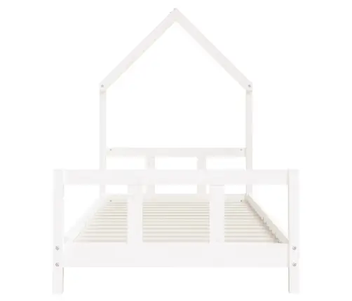 Vaikiškos Lovos Rėmas, Baltas, 90X200cm Pušies Masyvas