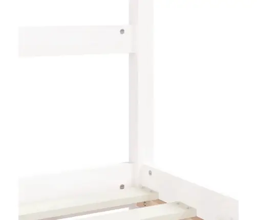 Vaikiškos Lovos Rėmas, Baltas, 90X200cm Pušies Masyvas