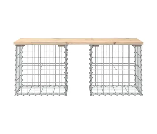 Dārza Sols, Gabiona Dizains, 03X44X42 Cm, Priedes Masīvkoks Vidaxl