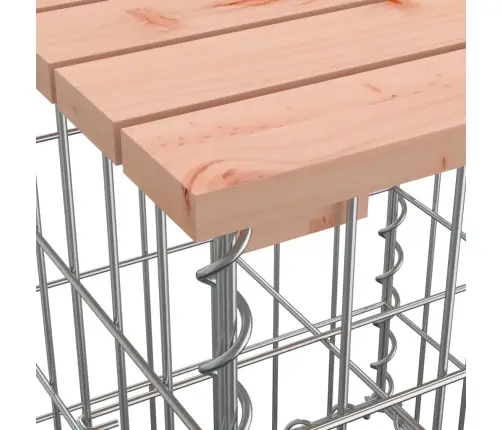 Dārza Sols, Gabiona Dizains, 203X44X42 Cm, Egles Masīvkoks Vidaxl