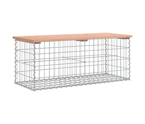 Dārza Sols, Gabiona Dizains, 103X44X42 Cm, Egles Masīvkoks Vidaxl