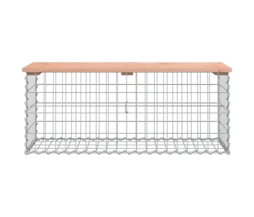 Dārza Sols, Gabiona Dizains, 103X44X42 Cm, Egles Masīvkoks Vidaxl