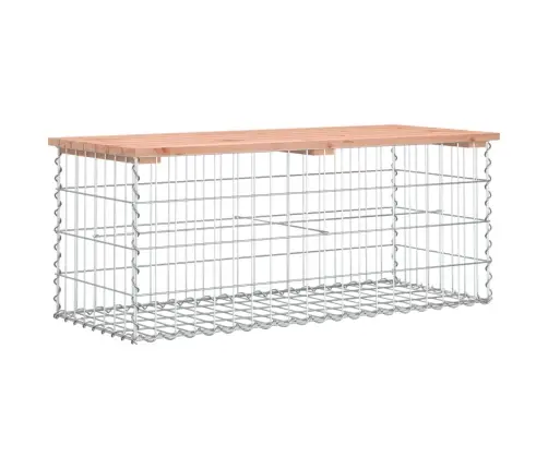 Dārza Sols, Gabiona Dizains, 103X44X42 Cm, Egles Masīvkoks Vidaxl