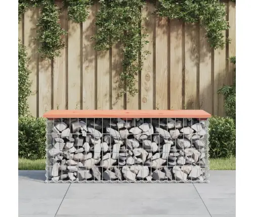 Dārza Sols, Gabiona Dizains, 103X44X42 Cm, Egles Masīvkoks Vidaxl