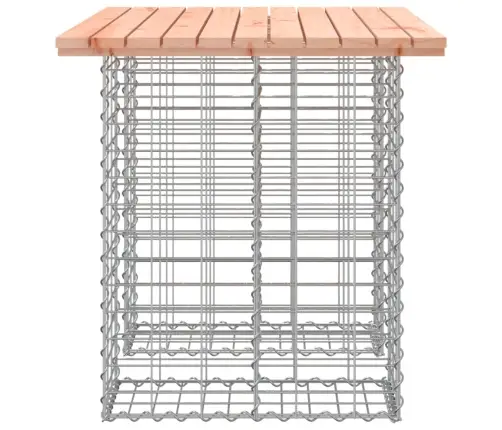 Sodo Stalas, Gabiono Dizainas, 100X70X72 cm Douglas Medienos Masyvas Sodo Stalas, Gabiono Dizainas, 100X70X72 cm Douglas Medienos Masyvas