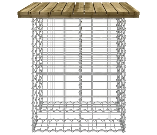 Dārza Sols, Gabiona Dizains, 100X70X72 Cm, Priedes Koks Vidaxl