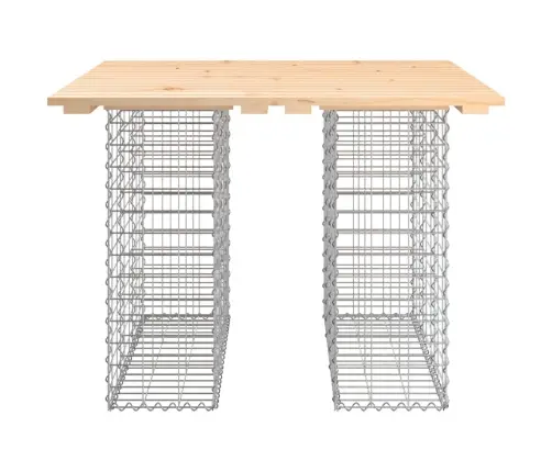 Aialaud Gabioonist, 100 X 102 X 72 cm Täispuidust, Mänd Aialaud Gabioonist, 100 X 102 X 72 cm Täispuidust, Mänd