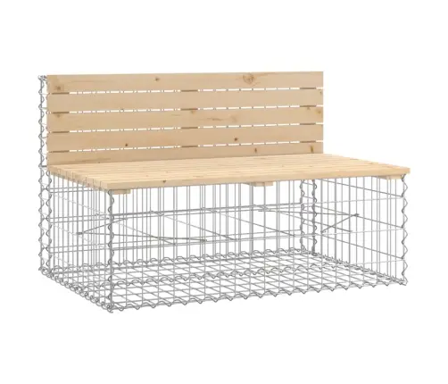 Dārza Sols, Gabiona Dizains, 103X70X65 Cm, Priedes Masīvkoks Vidaxl