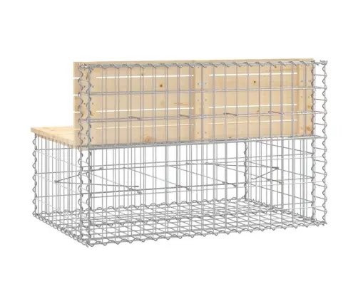 Dārza Sols, Gabiona Dizains, 103X70X65 Cm, Priedes Masīvkoks Vidaxl