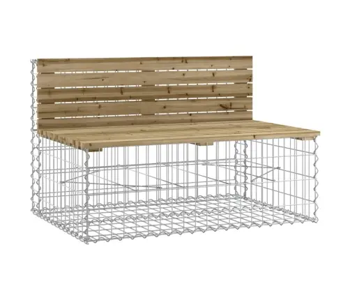 Sodo Suoliukas, 103X70X65cm Impregnuota Pušis, Gabiono Dizaino