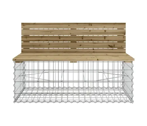 Sodo Suoliukas, 103X70X65cm Impregnuota Pušis, Gabiono Dizaino