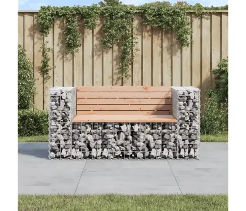 Dārza Sols, Gabiona Dizains, 143X71X65,5 Cm, Priedes Masīvkoks Vidaxl