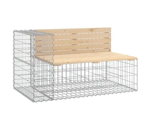 Dārza Sols, Gabiona Dizains, 122X71X65,5 Cm, Priedes Masīvkoks Vidaxl