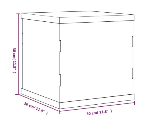 Vitrīnas Kaste, Caurspīdīga, 30X30X30 Cm, Akrils Vidaxl