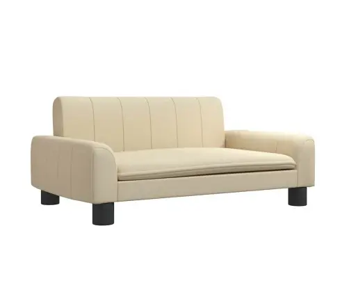 Bērnu Dīvāns, Krēmkrāsas, 70X45X30 Cm, Audums Vidaxl