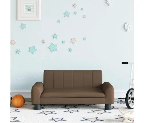 Bērnu Dīvāns, Brūns, 70X45X30 Cm, Audums Vidaxl