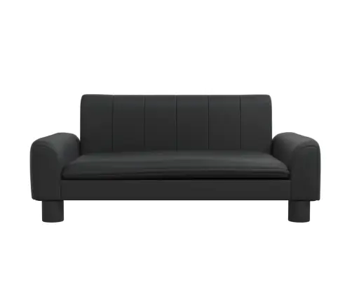 Lastediivan, Must, 70X45X30 cm Kunstnahk