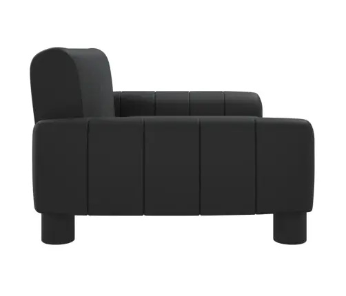 Lastediivan, Must, 70X45X30 cm Kunstnahk