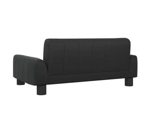 Lastediivan, Must, 70X45X30 cm Kunstnahk