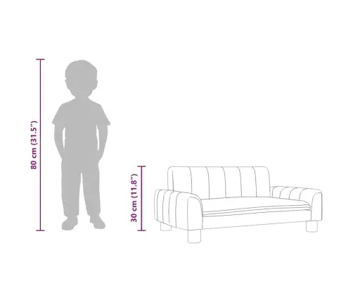 Lastediivan, Must, 70X45X30 cm Kunstnahk