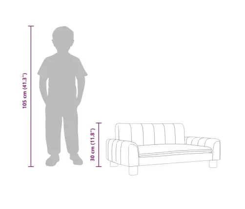 Lastediivan, Must, 70X45X30 cm Kunstnahk