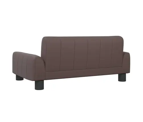 Vaikiška Sofa, Rudos Spalvos, 70X45X30cm Dirbtinė Oda