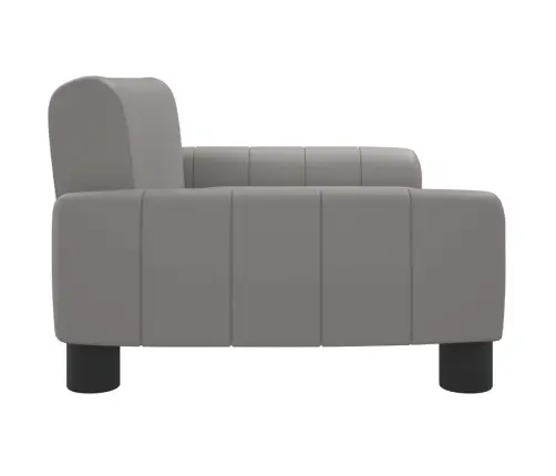 Bērnu Dīvāns, Pelēks, 70X45X30 Cm, Mākslīgā Āda Vidaxl