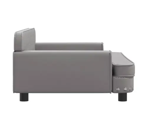 Bērnu Dīvāns, Pelēks, 90X53X30 Cm, Mākslīgā Āda Vidaxl