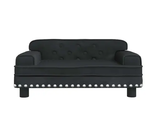 Bērnu Dīvāns, Melna, 70X45X30 Cm, Samts Vidaxl