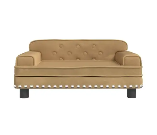 Vaikiška Sofa, Rudos Spalvos, 70X45X30cm Aksomas