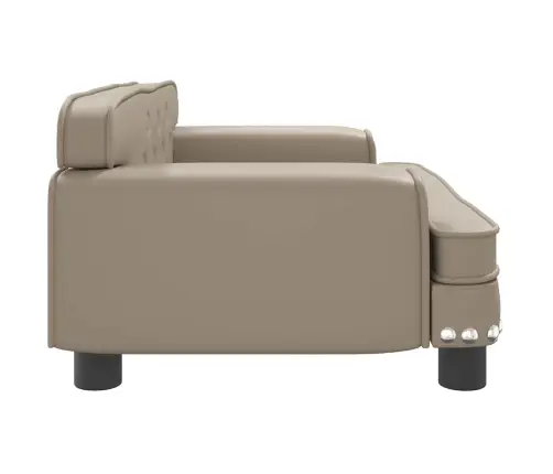 Vaikiška Sofa, Kapučino Spalvos, 70X45X30cm Dirbtinė Oda