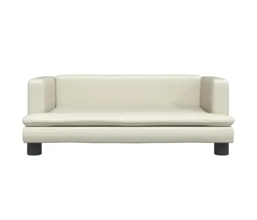 Lastediivan, Kreemjas, 80X45X30 cm Kunstnahk