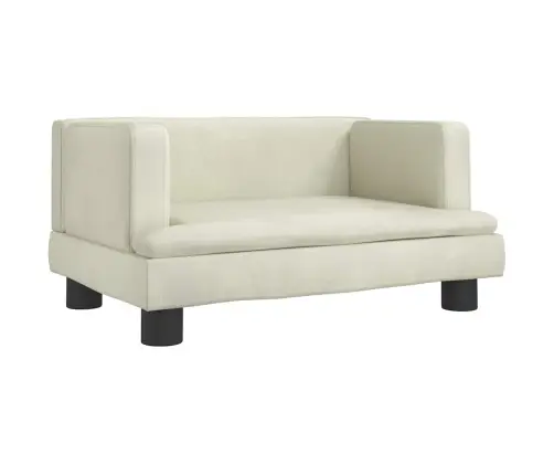 Lastediivan, Kreemjas, 60 X 40 X 30 cm Samet