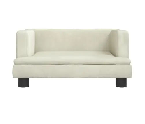 Lastediivan, Kreemjas, 60 X 40 X 30 cm Samet