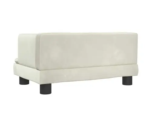 Lastediivan, Kreemjas, 60 X 40 X 30 cm Samet