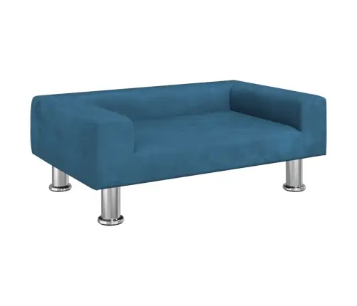 Bērnu Dīvāns, Zils, 70X45X26,5 Cm, Samts Vidaxl