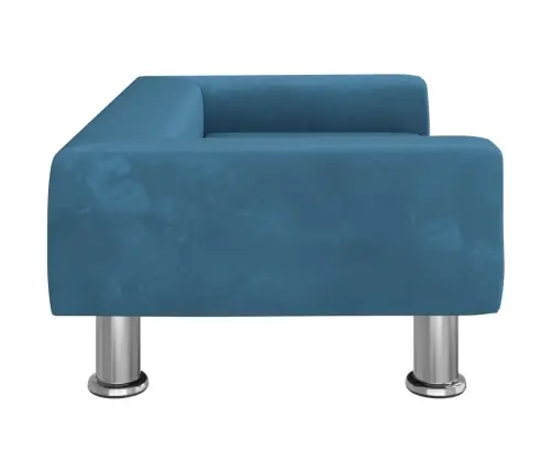 Bērnu Dīvāns, Zils, 70X45X26,5 Cm, Samts Vidaxl