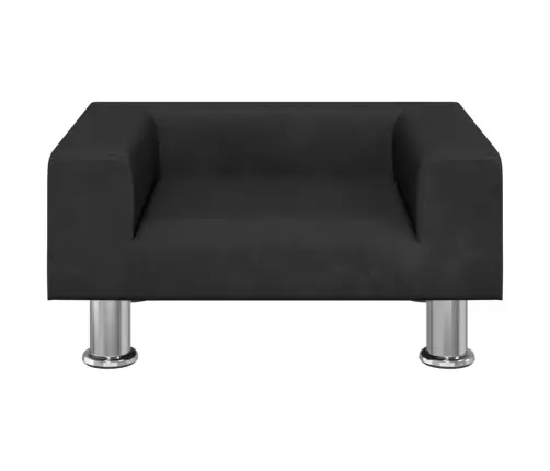 Bērnu Dīvāns, Melns, 50X40X26,5 Cm, Samts Vidaxl