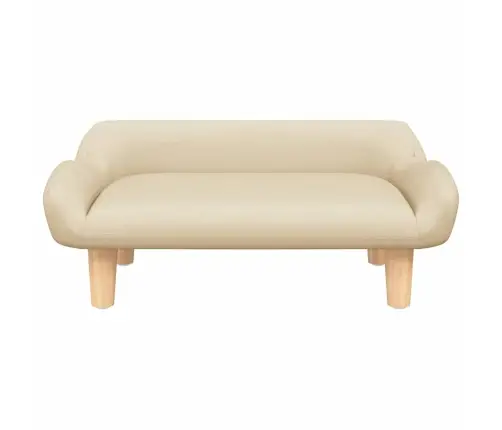 Bērnu Dīvāns, Krēmkrāsas, 70X40X24 Cm, Audums Vidaxl