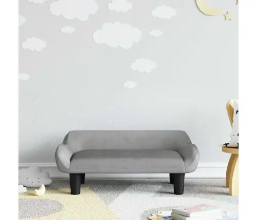 Lastediivan, Helehall, 70X40X24 cm Samet