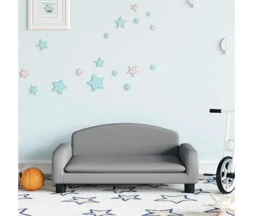 Bērnu Dīvāns, Gaiši Pelēks, 70X45X30 Cm, Audums Vidaxl