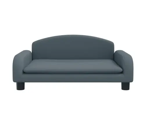 Bērnu Dīvāns, Tumši Pelēks, 70X45X30 Cm, Audums Vidaxl