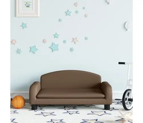 Bērnu Dīvāns, Brūns, 70X45X30 Cm, Audums Vidaxl