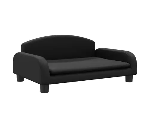Vaikiška Sofa, Juodos Spalvos, 70X45X30cm Dirbtinė Oda