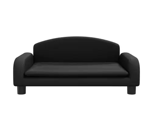 Vaikiška Sofa, Juodos Spalvos, 70X45X30cm Dirbtinė Oda