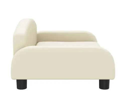 Vaikiška Sofa, Kreminės Spalvos, 70X45X30cm Dirbtinė Oda