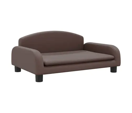 Vaikiška Sofa, Rudos Spalvos, 70X45X30cm Dirbtinė Oda