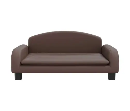 Vaikiška Sofa, Rudos Spalvos, 70X45X30cm Dirbtinė Oda